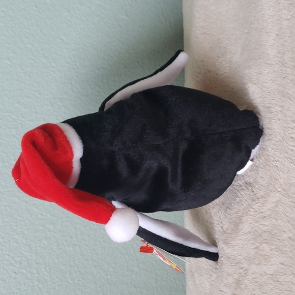 Zero 🐧🎅Ty Beanie Baby Christmas Penguin w/Hat⛄ Gift Kids Toy Collectible, NWT - Picture 3 of 11